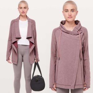 LULULEMON COAST EAST WRAP COLOR -  HEATHERED MISTY MERLOT